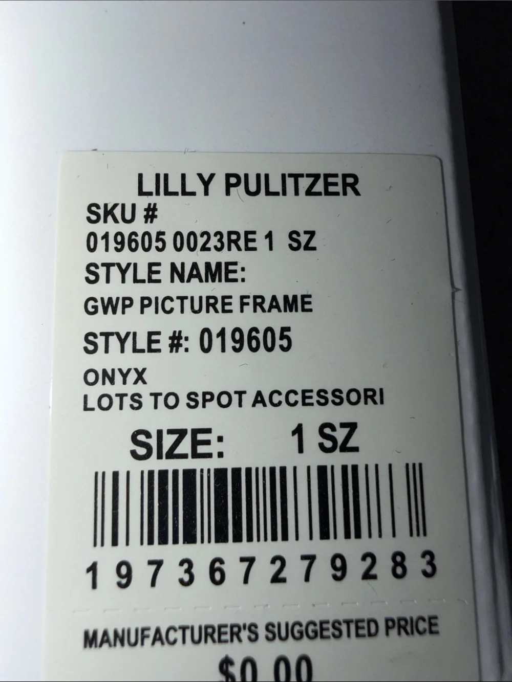 NIBLilly Pulitzer (1) Black & Gold Floral Frame, (1) Pink & Gold Floral Frame 4x